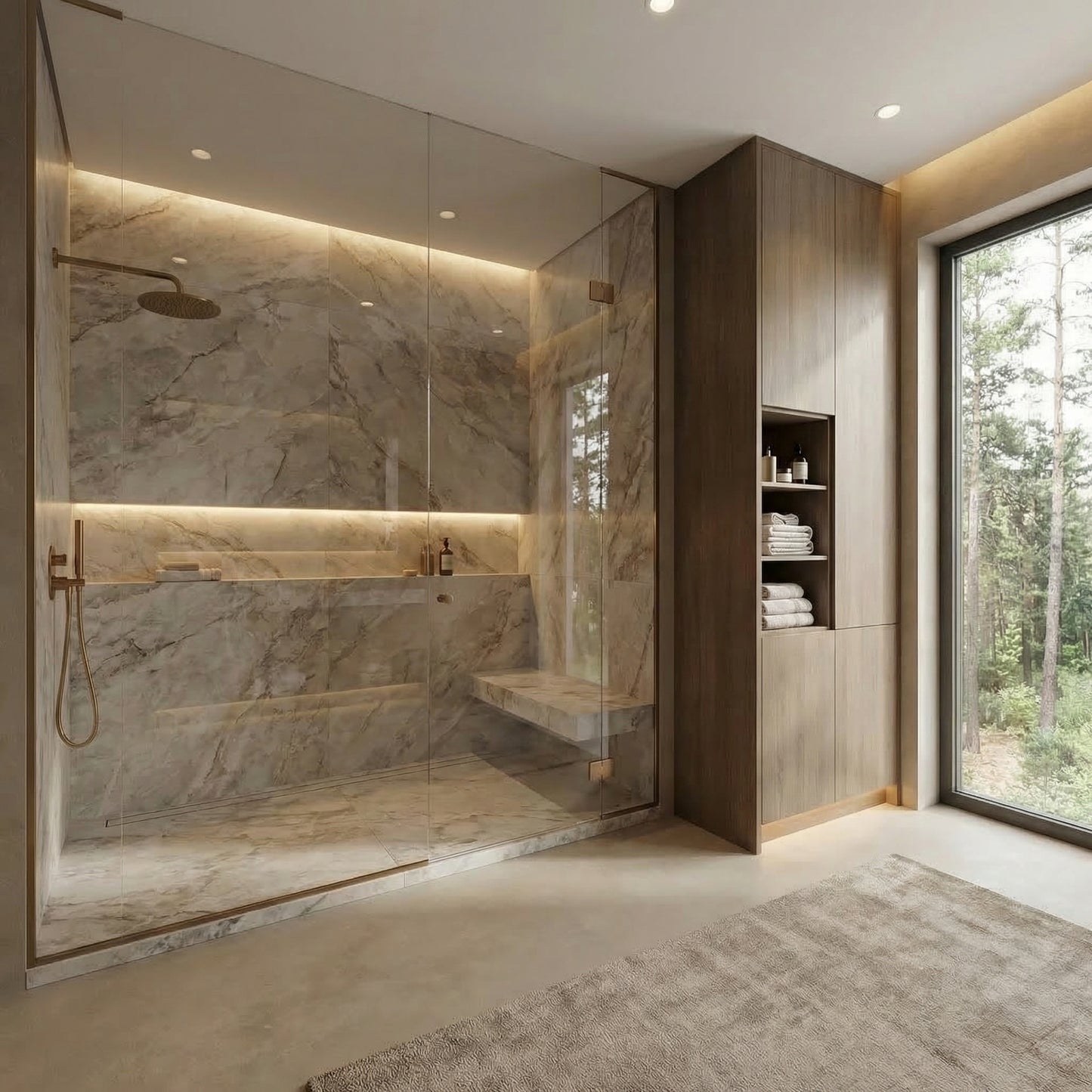 Dark Contemporary Bathroom