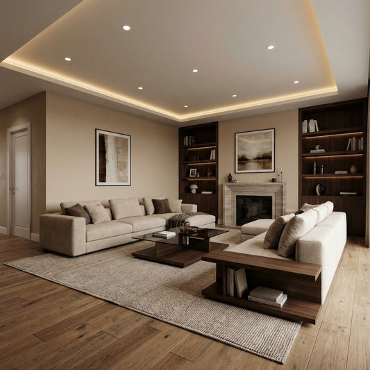 Dark Accents Living Room