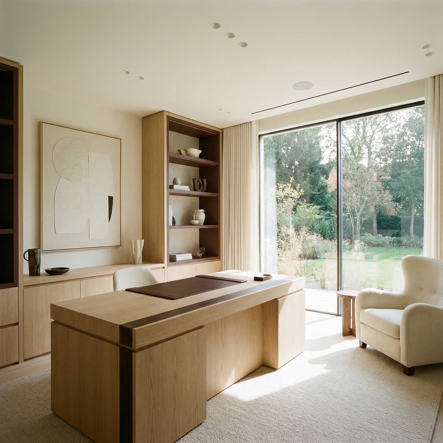 Cream Minimal Office