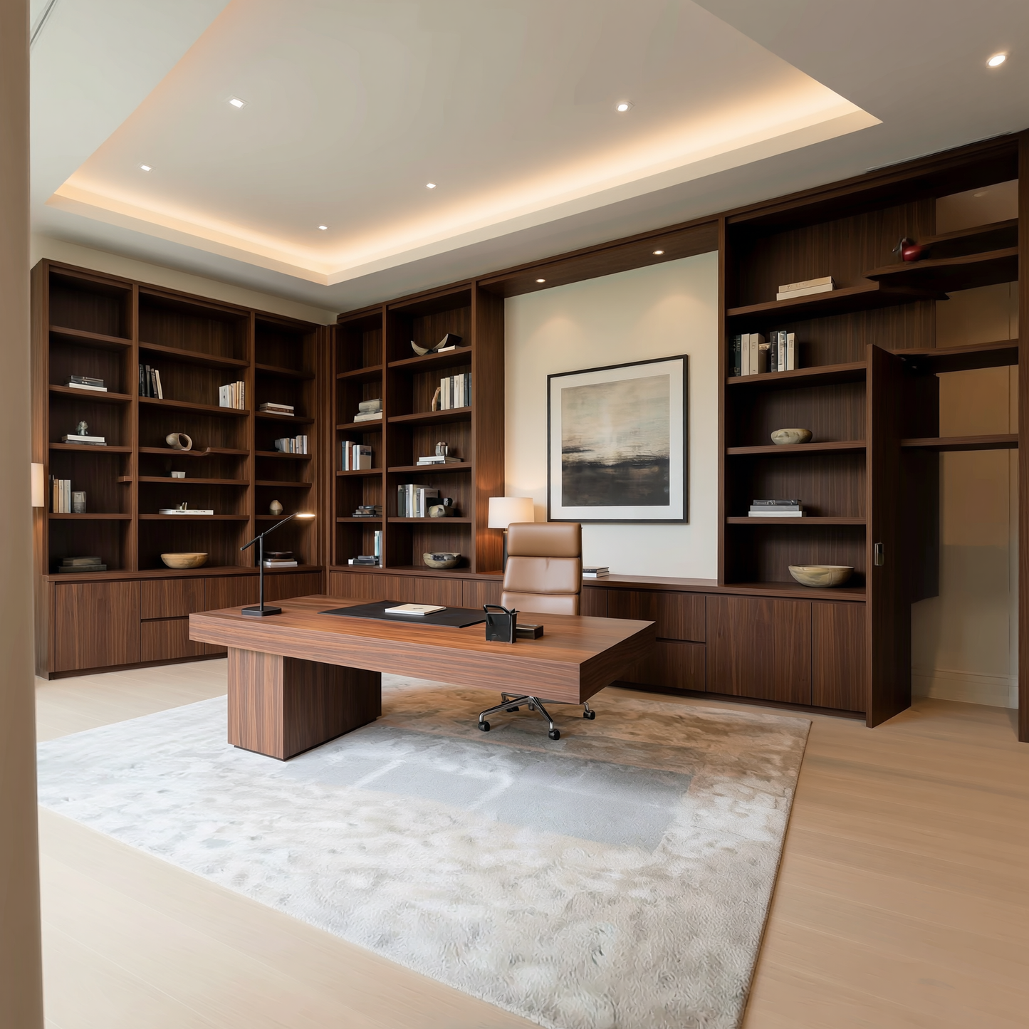 Chocolate Wood Workspace