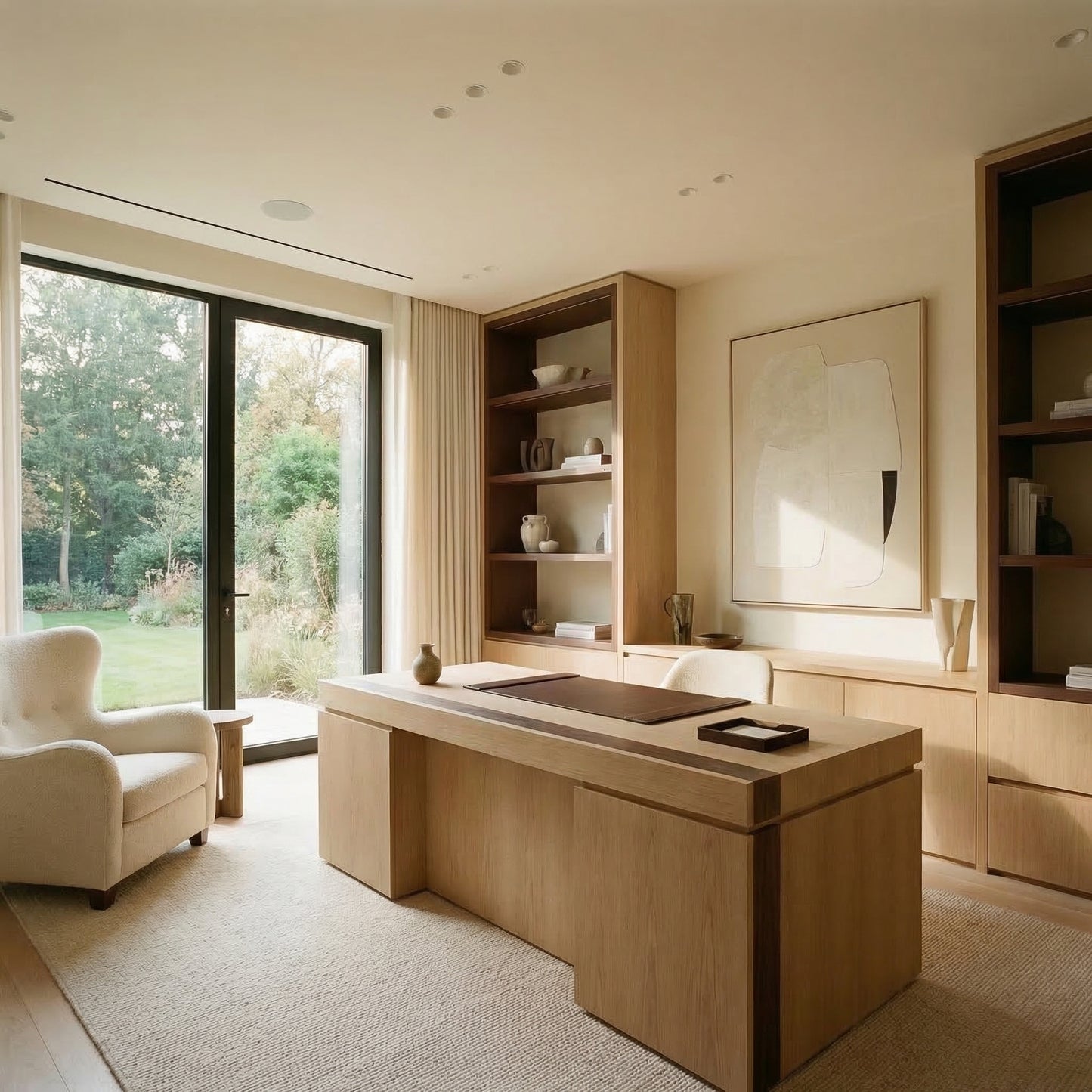 Cream Minimal Office